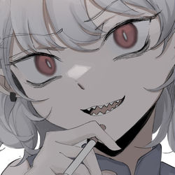 This is a pixiv picture whose title is 【Fanbox限定公開】タバコ饕餮.