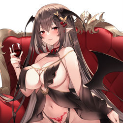 This is a pixiv picture whose title is 深紅の誘い.