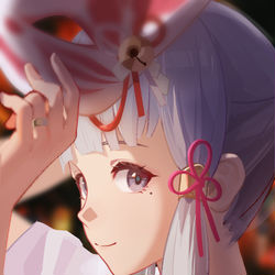 This is a pixiv picture whose title is 神里凌华-时隔已久的庆典.
