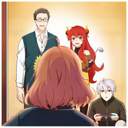 This is a pixiv picture whose title is おかえり～.