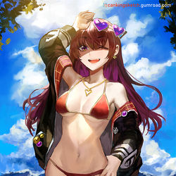 This is a pixiv picture whose title is マリン水着.