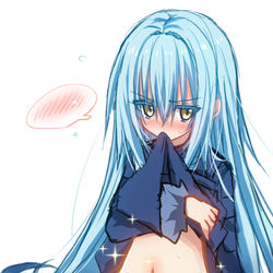 This is a pixiv picture whose title is おなかを見せてくれるリムル様らくがき.