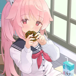 This is a pixiv picture whose title is どんどんドーナツ.