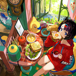 This is a pixiv picture whose title is おいしい朝ごはん.