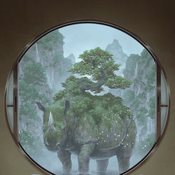 This is a pixiv picture whose title is 盆犀.
