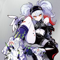 This is a pixiv picture whose title is FIRE GIRL.