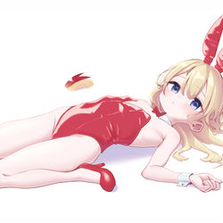 This is a pixiv picture whose title is りんごのうさぎさん.