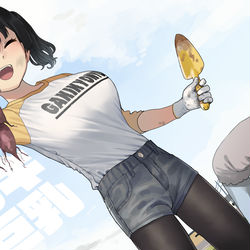 This is a pixiv picture whose title is ガキ巨乳💢73.