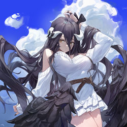 This is a pixiv picture whose title is アルベド.