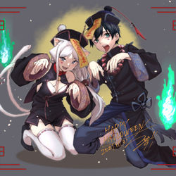 This is a pixiv picture whose title is ハロウィン2021.