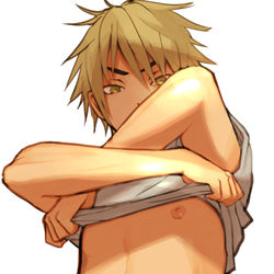 This is a pixiv picture whose title is 着替えてるだけ.
