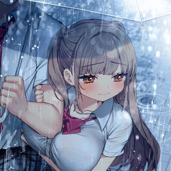 This is a pixiv picture whose title is 濡れちゃうから…….