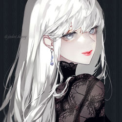 This is a pixiv picture whose title is Forget-me-not.