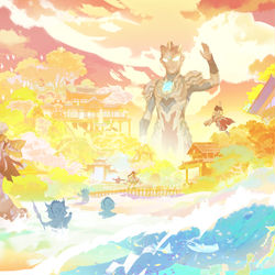 This is a pixiv picture whose title is Revelation Mobile  x   Ultraman.