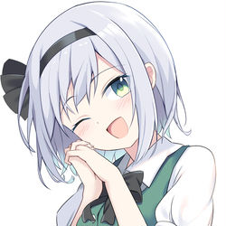 This is a pixiv picture whose title is 魂魄妖夢.