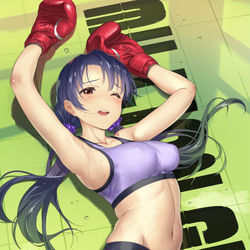 This is a pixiv picture whose title is あなたにノックアウトされちゃった♥.