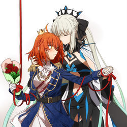 This is a pixiv picture whose title is 「我が妻に...」.