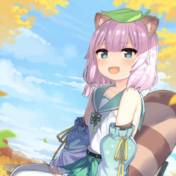 This is a pixiv picture whose title is 狸原ことねちゃん！.
