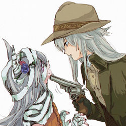 This is a pixiv picture whose title is 【百合（強火）】ogtmまとめ.