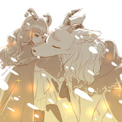 This is a pixiv picture whose title is 離れようとしても無駄だから.