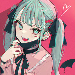 This is a pixiv picture whose title is あたしヴァンパイア.