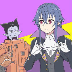 This is a pixiv picture whose title is 月とライカと吸血鬼すぐ死ぬ.