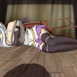 This is a pixiv picture whose title is Alice Claudia Tied up.