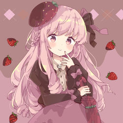 This is a pixiv picture whose title is 苺チョコ.
