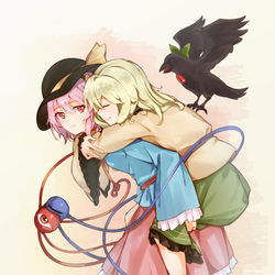 This is a pixiv picture whose title is さとりとこいし.