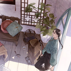 This is a pixiv picture whose title is 繋がらない部屋１.