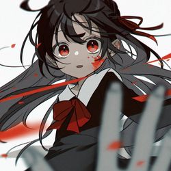 This is a pixiv picture whose title is 赤.