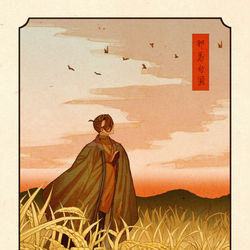 This is a pixiv picture whose title is 新撰組.