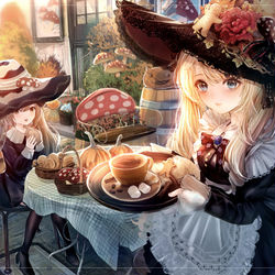 This is a pixiv picture whose title is 魔法のココアはいかがですか？.