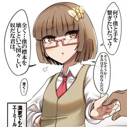 This is a pixiv picture whose title is 少年の日の思い出で僕と何だかんだで恋人になったエーミール女体化.
