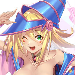 This is a pixiv picture whose title is ブラックマジシャンガール.