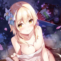 This is a pixiv picture whose title is …一緒に入る？.