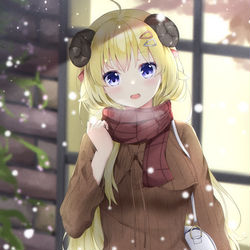 This is a pixiv picture whose title is 角巻わため.