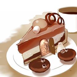 This is a pixiv picture whose title is チョコタルトカフェ.