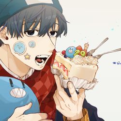 This is a pixiv picture whose title is ^ら^誕生祭2021.