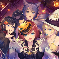 This is a pixiv picture whose title is KHヒロインハロウィン2021.