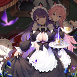 This is a pixiv picture whose title is 下午茶.
