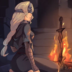 This is a pixiv picture whose title is Fire Keeper I.