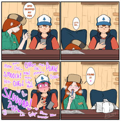 This is a pixiv picture whose title is Dropped the pen.