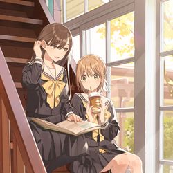 This is a pixiv picture whose title is ふたりの世界.