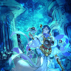 This is a pixiv picture whose title is 海神の依代.