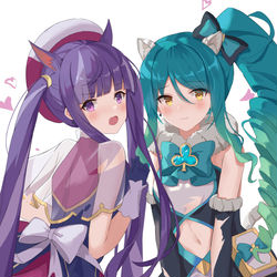 This is a pixiv picture whose title is 魔法少女カスミ＆シオリ.