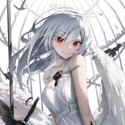 This is a pixiv picture whose title is 白.
