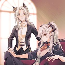 This is a pixiv picture whose title is ケルシーとサリア.