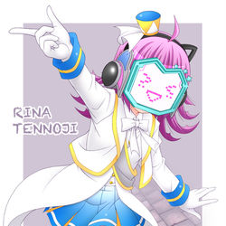 This is a pixiv picture whose title is いっしょに歌おう!!　璃奈ちゃんと♡.
