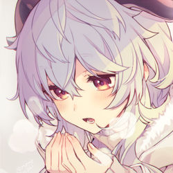 This is a pixiv picture whose title is 冬の甘雨ちゃん.
